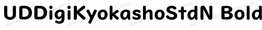 UDDigiKyokashoStdN Bold字体转换